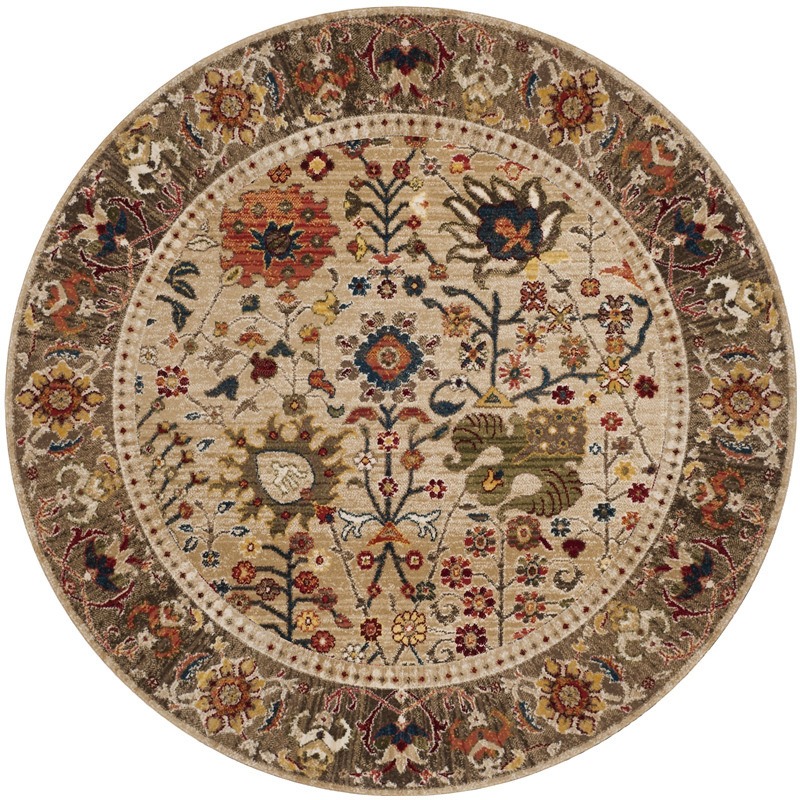 Home Bathroom Carpet - Retro Round Boho Living Room Carpet