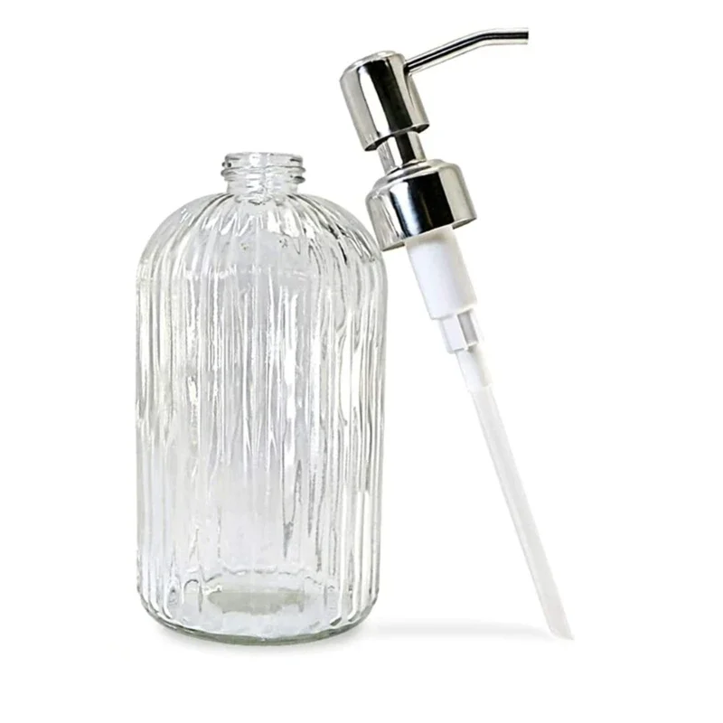 Home Bathroom Soap Dispenser - Soap Dispenser Bathroom Clear Glass Empty