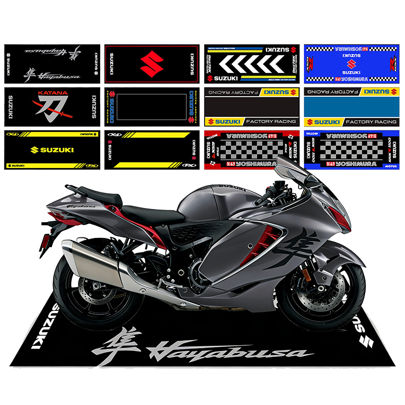 Home Bathroom Carpet - Motorcycle Display Carpet Suzuki Parking Mat