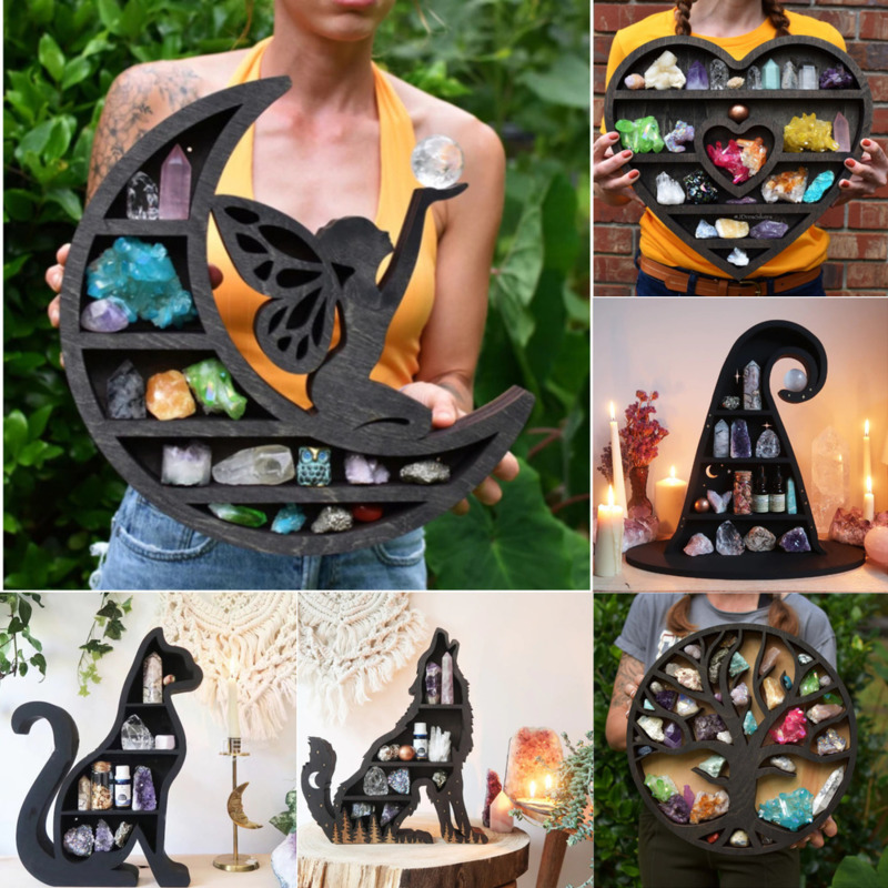 Home Bathroom Shelf - New Vintage Witch Hat Crystal Jewelry