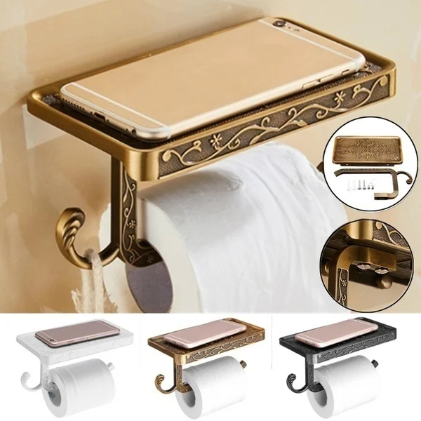 Home Bathroom Shelf - Fashion Bathroom Space Aluminium Cell Phone