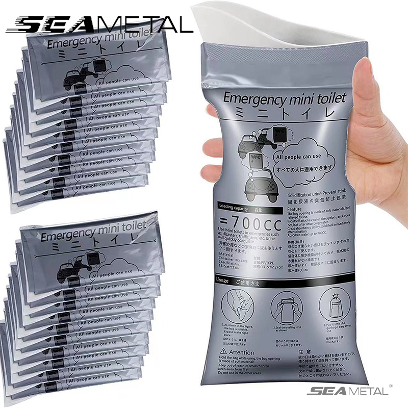 Home Bathroom Urinal - SEAMETAL 4PCS Car Emergency Urinate Bags