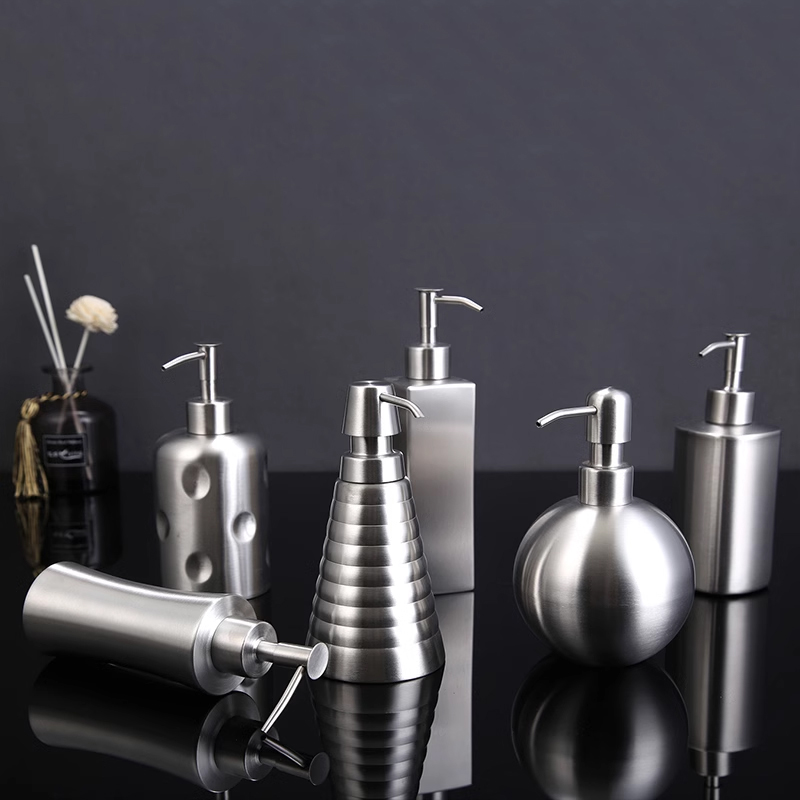 Home Bathroom Soap Dispenser - 304 Stainless Steel Hand Washing Liquid