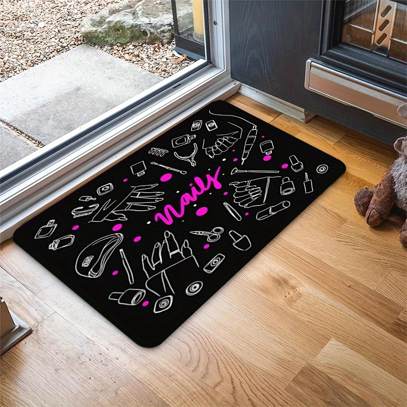 Home Goods Bathroom Vanity - Manicure Nail Art Doormat Mat for