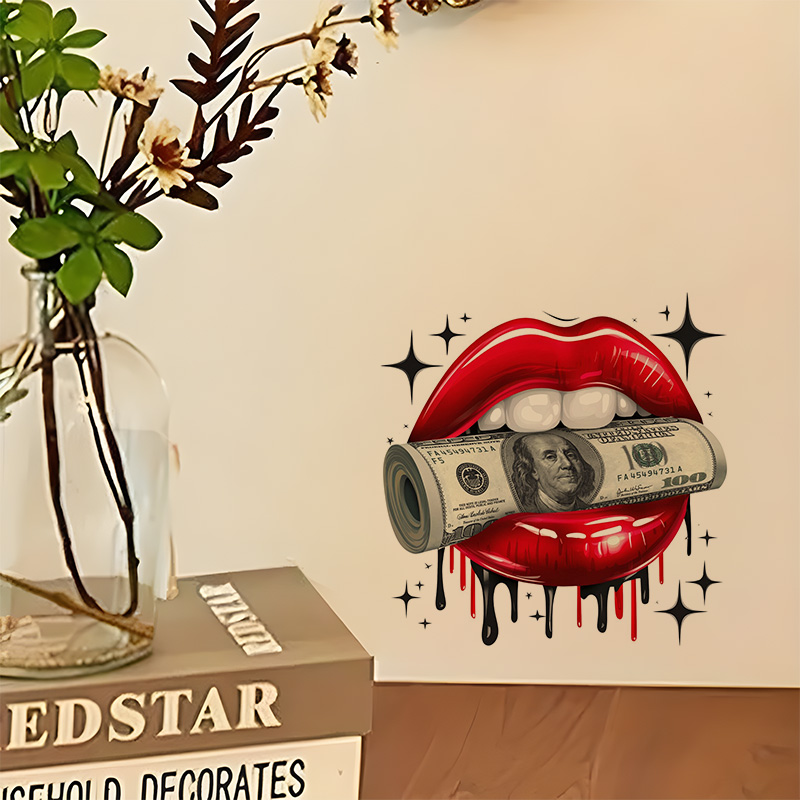 KT79# Wall Sticker Sexy Lips S - Home Bathroom Floor Tiles 评论和价格