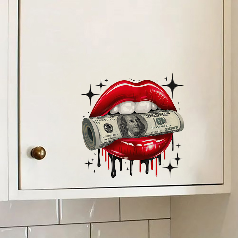 KT79# Wall Sticker Sexy Lips S - Home Bathroom Floor Tiles 评论和价格