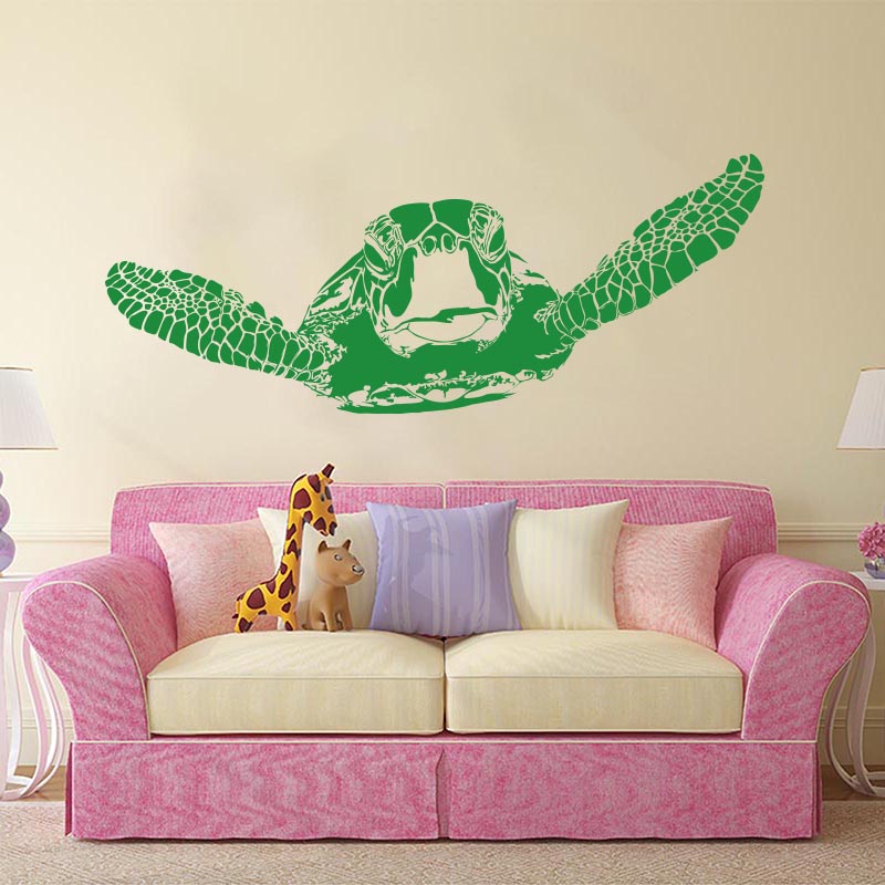 Huge Sea Turtle Ocean Animal W - Home Bathroom Floor Tiles 评论和价格