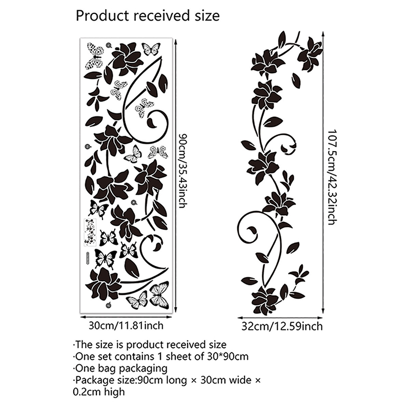 Black Floral Iris Vine Mirror  - Jet Home Bathroom 评论和价格