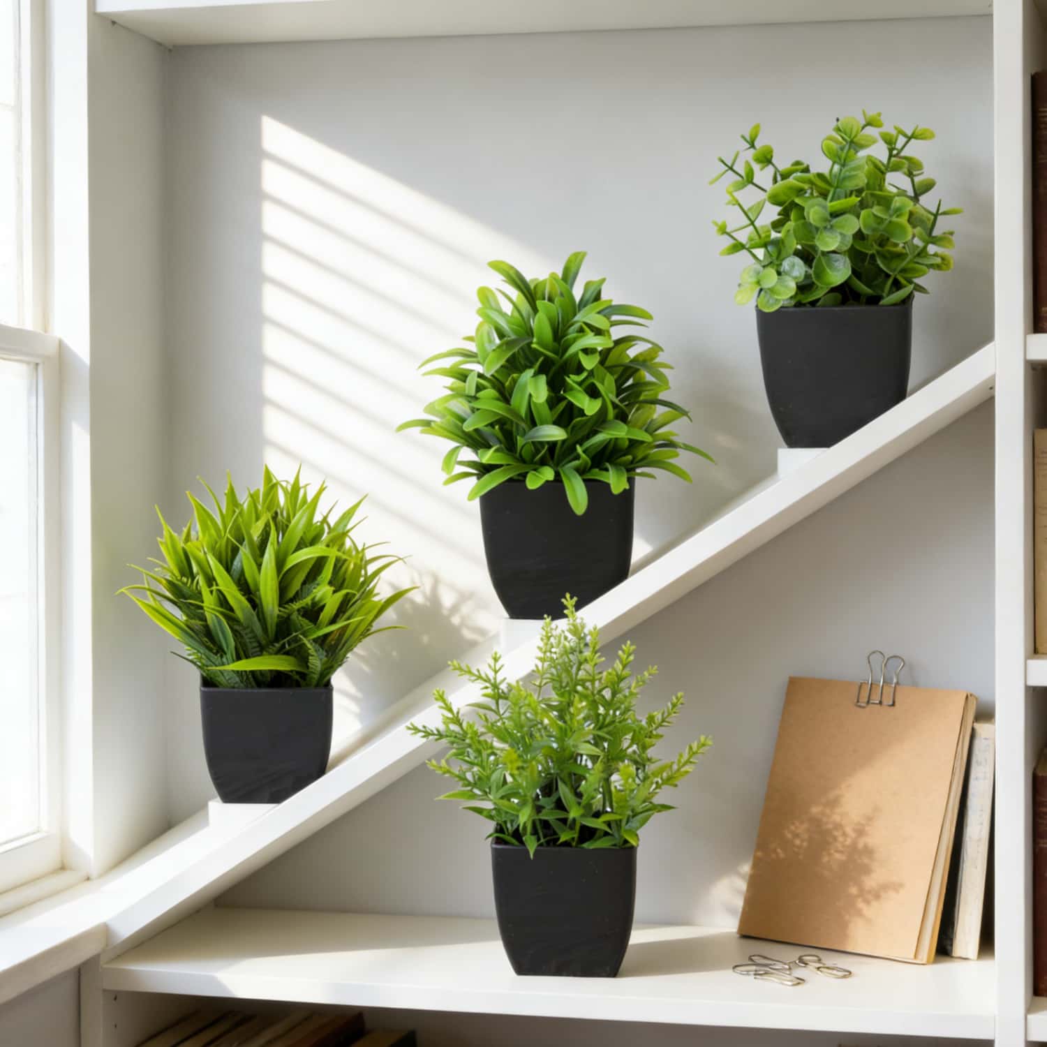 1pc Realistic Mini Eucalyptus  - Home Bathroom Shelf 评论和价格