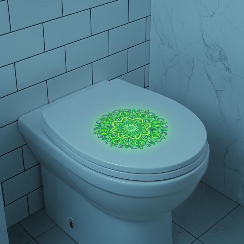 Glow in the Dark Mandala Toile - Jet Home Bathroom 评论和价格