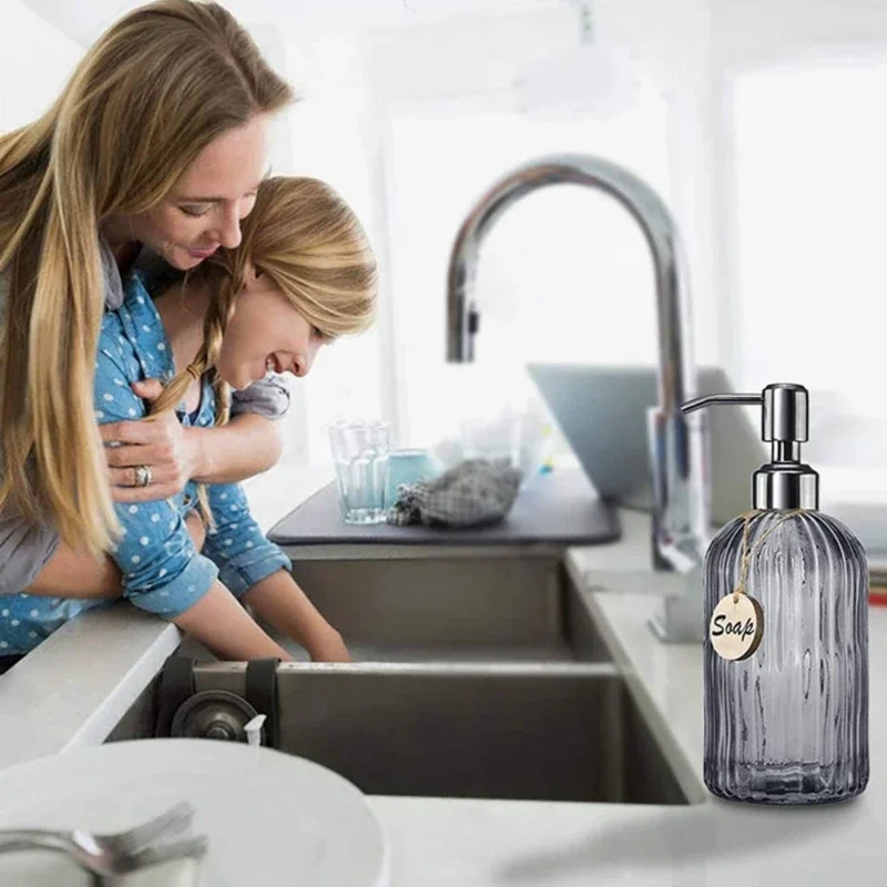 Soap Dispenser Bathroom Clear  - Home Bathroom Soap Dispenser 评论和价格