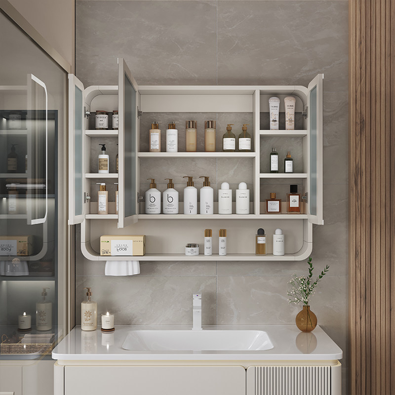 Organizer Mirror Bathroom Cabi - Home Bathroom Shelf 评论和价格