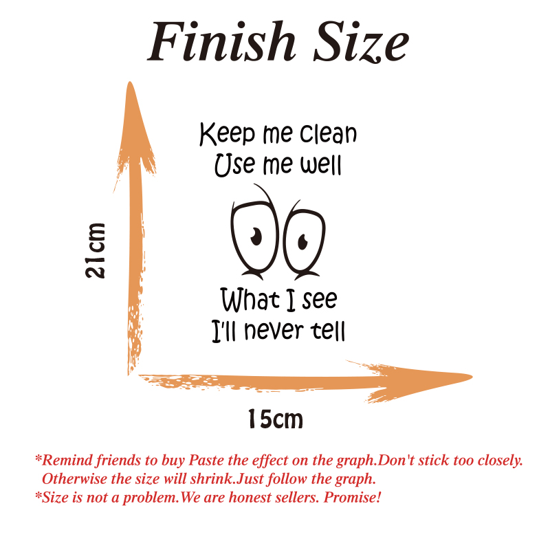 Funny Toilet Sticker Decal Kee - Home Bathroom Floor Tiles 评论和价格
