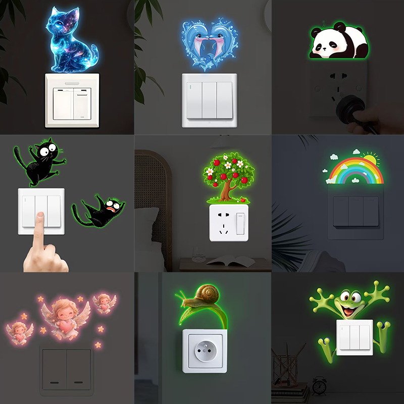 Glow-In-The-Dark Switch Sticke - Jet Home Bathroom 评论和价格