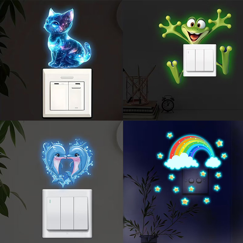 Glow-In-The-Dark Switch Sticke - Jet Home Bathroom 评论和价格