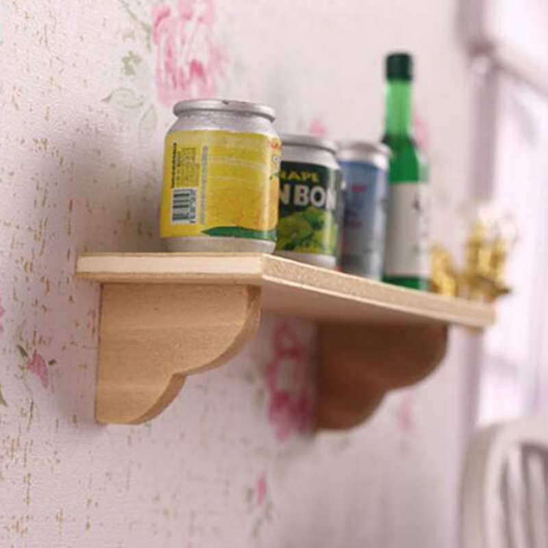 1pcs 1:12 Dollhouse Wood Wall  - Home Bathroom Shelf 评论和价格