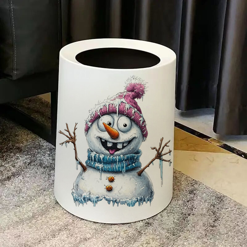 Funny Whimsical Snowman Sticke - Home Bathroom Floor Tiles 评论和价格