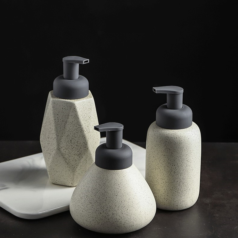 Bathroom Ceramic Mousse Dispen - Home Bathroom Soap Dispenser 评论和价格