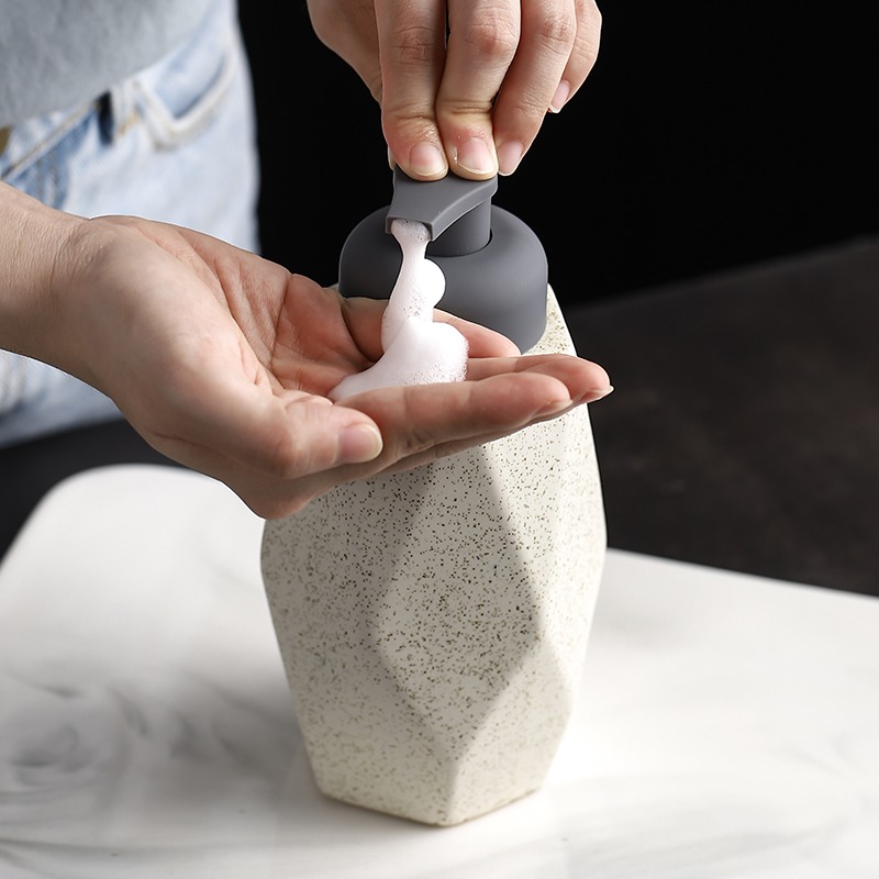Bathroom Ceramic Mousse Dispen - Home Bathroom Soap Dispenser 评论和价格