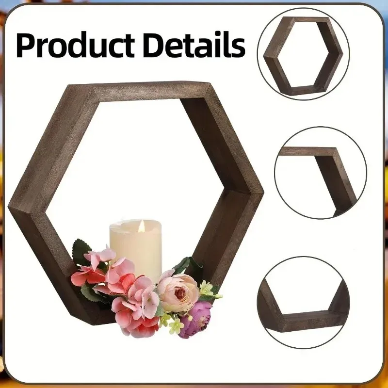 Latest Models Hexagon Floating - Home Bathroom Shelf 评论和价格