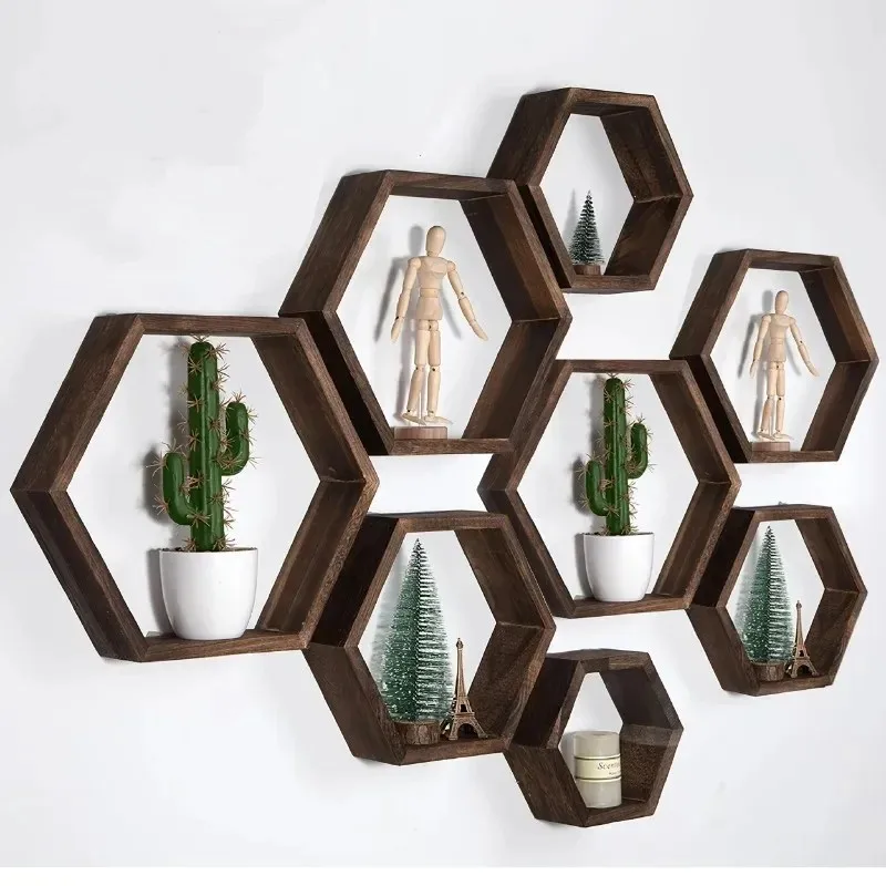 Latest Models Hexagon Floating - Home Bathroom Shelf 评论和价格