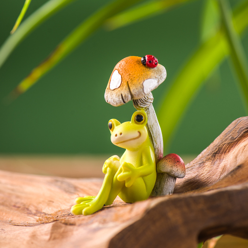 Resin Funny Frog Figurines For - Jet Home Bathroom 评论和价格