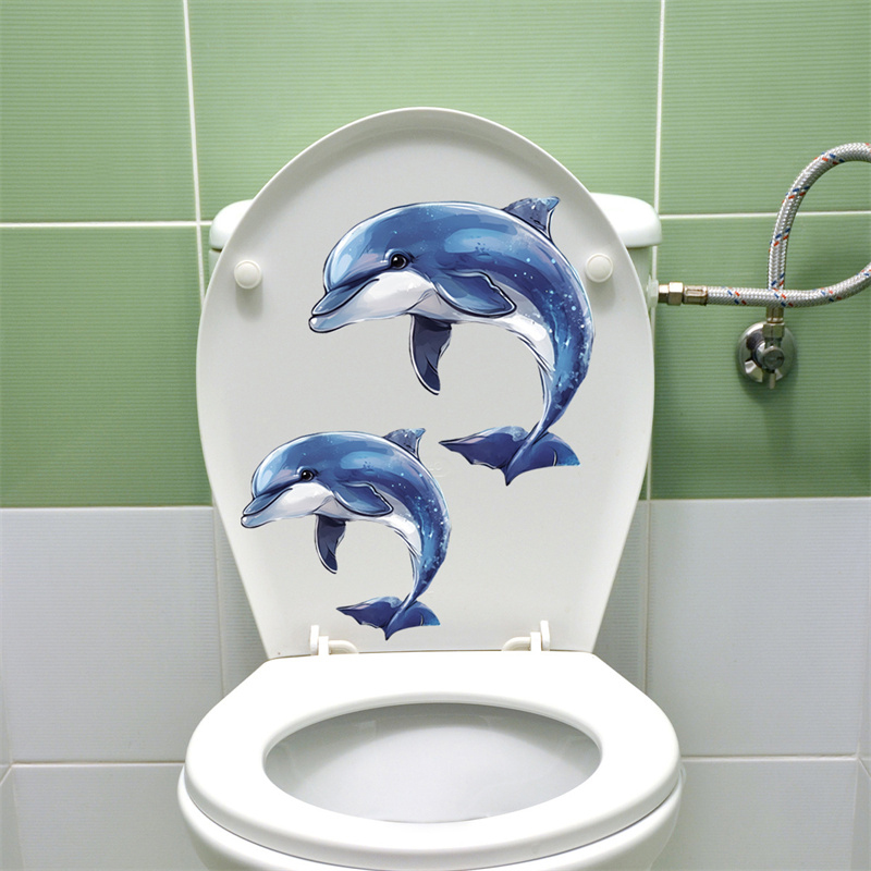 Glow-in-the-dark Dolphin Toile - Jet Home Bathroom 评论和价格