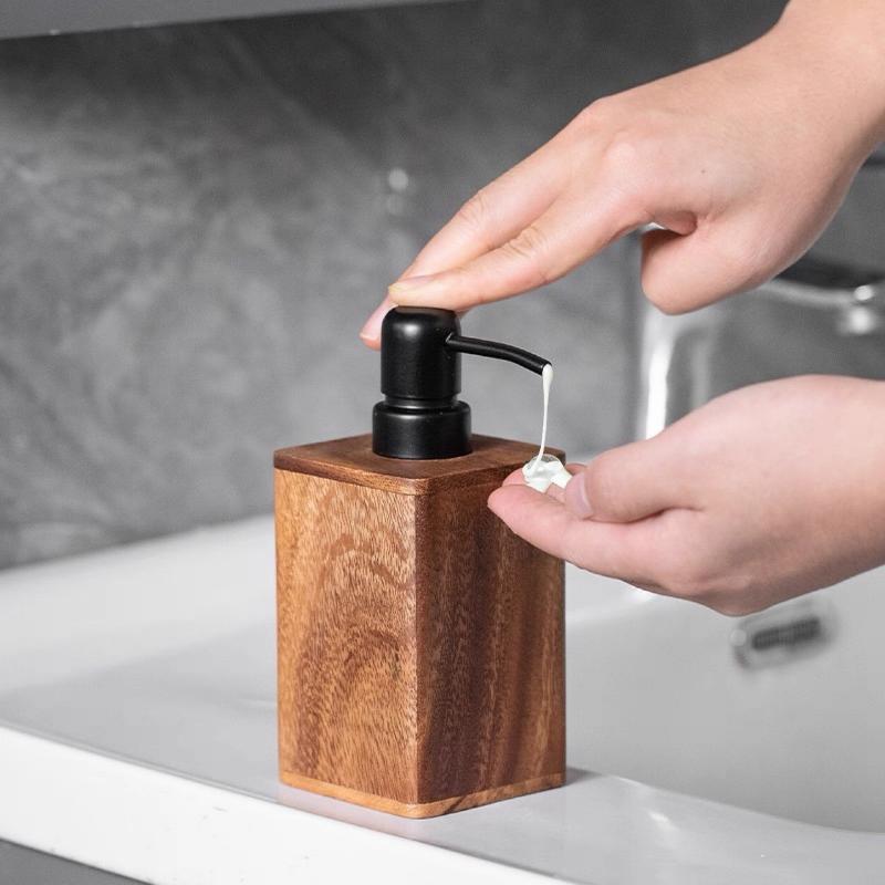 Luxury Wooden Soap Dispenser H - Jet Home Bathroom 评论和价格