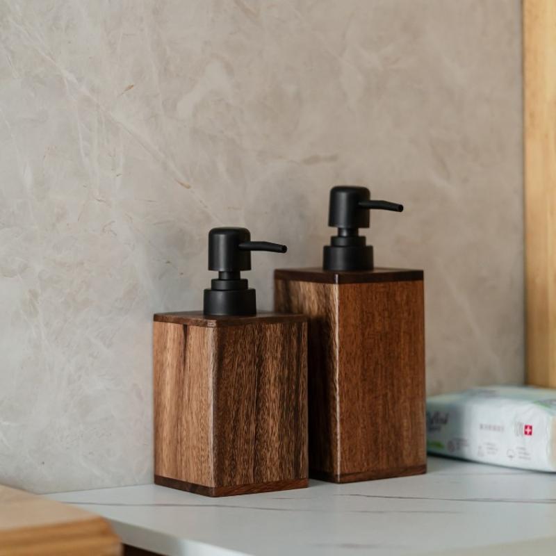 Luxury Wooden Soap Dispenser H - Jet Home Bathroom 评论和价格