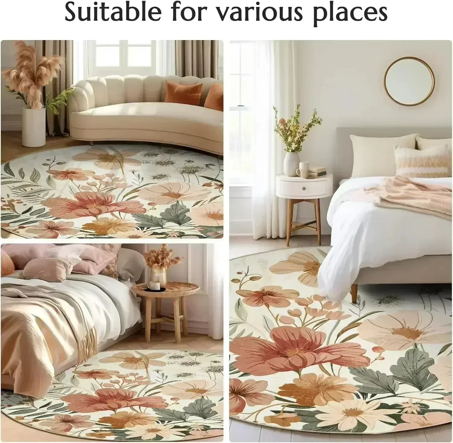 Round Persian Round Mat Round  - Home Bathroom Carpet 评论和价格