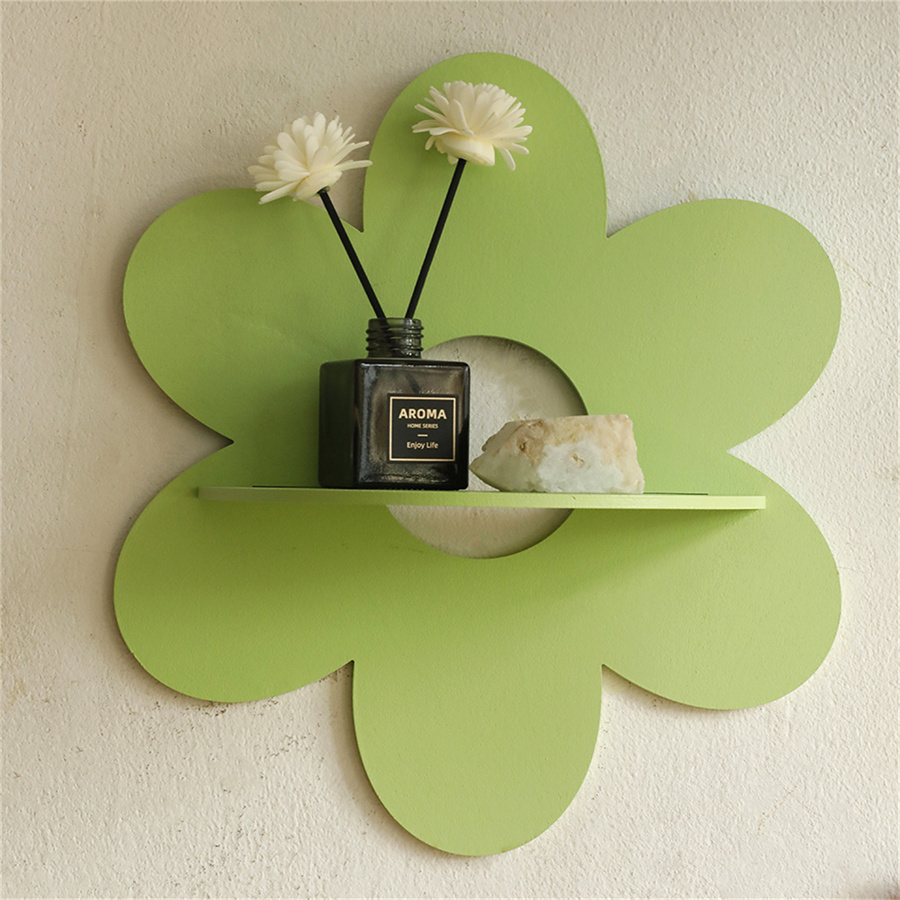 Flower Shape Wall Storage Hold - Home Bathroom Shelf 评论和价格