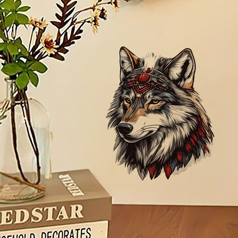QT36# 1pc Cool Indian Wolf Sti - Home Bathroom Floor Tiles 评论和价格