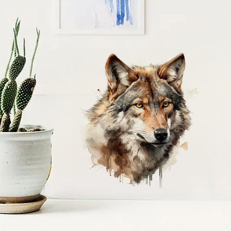 Wolf Wall Stickers, Toilet Sti - Home Bathroom Floor Tiles 评论和价格