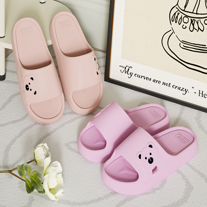 Slippers Bathroom Cartoon Bear - Home Bath 评论和价格