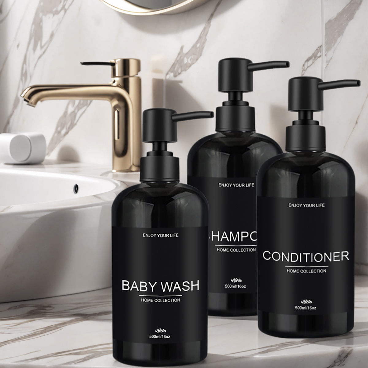 3pcs Bathroom Refillable Empty - Home Bathroom Soap Dispenser 评论和价格