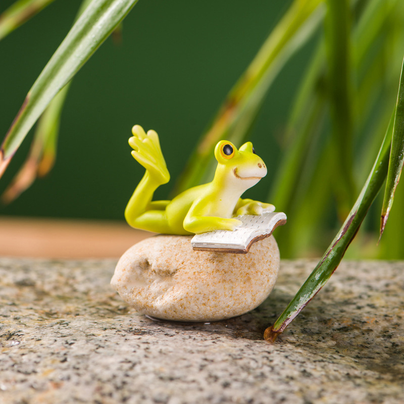Resin Funny Frog Figurines For - Jet Home Bathroom 评论和价格