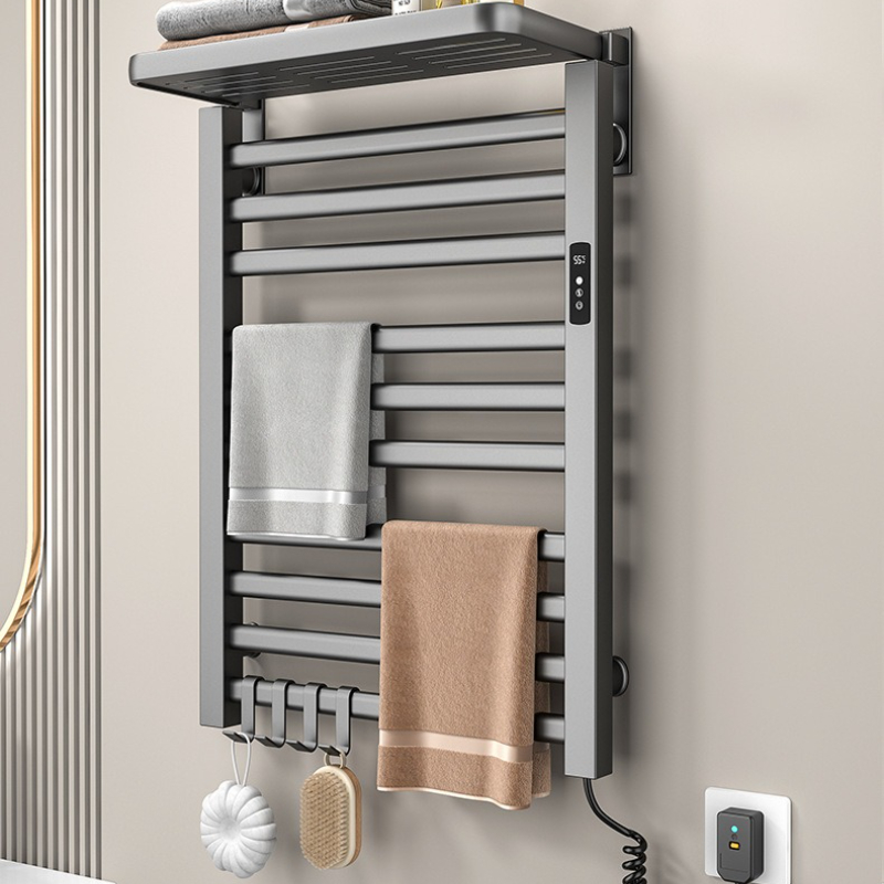 Metal Electric Heat Towel Rail - Home Bathroom Shelf 评论和价格