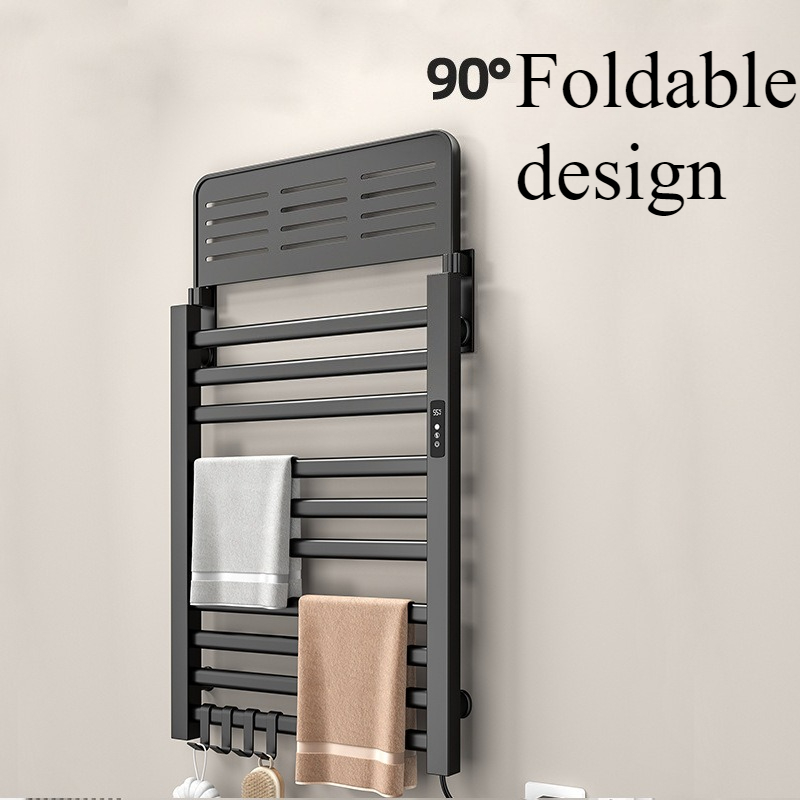 Metal Electric Heat Towel Rail - Home Bathroom Shelf 评论和价格